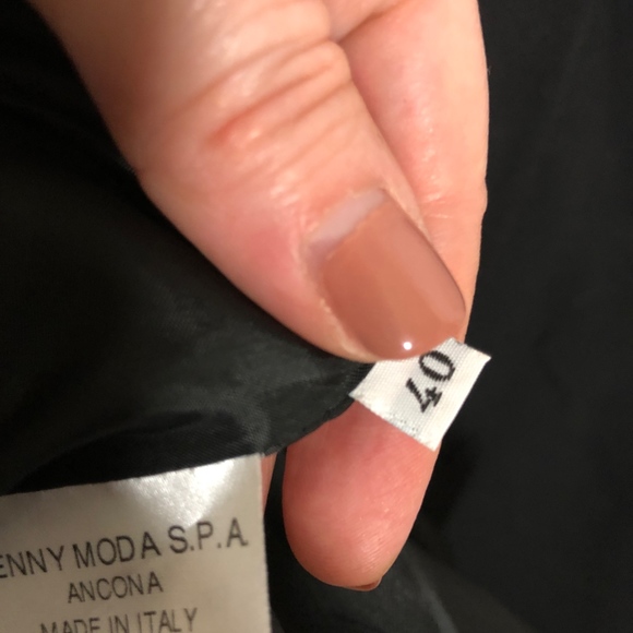 Genny Made In Italy Black Blazer Jacket Sz 40 EUC - Picture 6 of 8